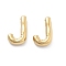 304 Stainless Steel Pendants, Real 14K Gold Plated, Ion Plating(IP), Balloon Letter Charm, Letter J, 19.5x12.5x5mm, Hole: 2mm