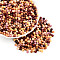 Opaque Colours Glass Seed Beads, Faceted, Rondelle, Mixed Color, 4~4.5x3.5~4mm, Hole: 0.9~1.4mm, about 6080pcs/pound