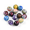 Opaque Resin Beads, Round, Mixed Color, 9.5~10mm, Hole: 1.8~2mm