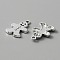 Christmas Alloy Pendants, Gingerbread Man, Antique Silver, 19x13x2mm, Hole: 1.4mm
