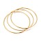 3Pcs 304 Stainless Steel Plain Bangles Set For Women, Ring, Ion Plating(IP), Real 18K Gold Plated, 0.2cm, Inner Diameter: 2-3/8 inch(6cm)