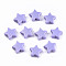 Spray Painted Acrylic Beads, Rubberized Style, Star, Medium Slate Blue, 10.5x11x4mm, Hole: 1.5mm