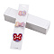 Paper Hair Clip Display Cards, Hair Barrettes Jewelry Hair Accessories, Rectangle with Word Fashion Jewelry, White, 24x5.5x0.05cm, Hole: 21x7mm