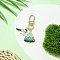 Birds Theme Alloy Enamel Pendant Decoration, with Alloy Swivel Clasps, Tree, 60mm, Pendant: 20~30mm