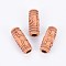 Resin Beads, Imitation Wood Beads, Column, Peru, 27x11mm, Hole: 6mm