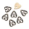 Alloy Pendants, with Enamel, Light Gold, Heart with Cat, Black, 26x22x1.2mm, Hole: 2mm