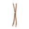 Nylon Twisted Cord Bracelet, with Brass Cord End, for Slider Bracelet Making, Peru, 9 inch(22.8cm), Hole: 2.8mm, Single Chain Length: about 11.4cm
