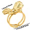 304 Stainless Steel Butterfly Shape Cuff Rings, Open Ring