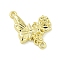 Alloy Connector Charms, Golden, Butterfly, 14.5x18.5x4.5mm, Hole: 1.3mm