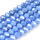 Chapelets de perles en verre électroplaqué EGLA-A034-P4mm-B28-1