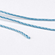 ポリエステル糸  カスタム織りジュエリー作りのために  ダークターコイズ  0.7mm  約310m /ロール NWIR-K023-0.7mm-02-2