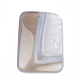 天然石縞瑪瑙/バンデットアゲートペンダント  混合形状  フローラルホワイト  38~56x31~43x5~7mm  穴：1.6mm G-S280-05-2