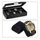 Présentoirs de montres à bijoux en velours BDIS-WH0004-02-5
