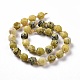 Natural Yellow Sopt Jade Beads Strands G-G990-F08-3