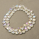 Electroplated Glass Beads EGLA-S039-3-2