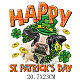 Sublimationsaufkleber für Haustiere zum Thema St. Patrick's Day PW-WG54065-02-1