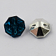 2-Hoyo botones de octágono de acrílico Diamante de imitación de Taiwán BUTT-F016-11.5mm-17-2