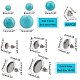 PandaHall 160pcs Stone Stud Earring Kit DIY-PH0006-10-5