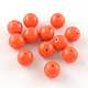 Perles rondes en acrylique d'imitation pierre précieuse OACR-R029-6mm-16-1