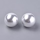 Cuentas de perlas de imitación de resina RESI-WH0008-36E-02-2