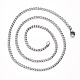 Men's 304 Stainless Steel Cuban Link Chain Necklace NJEW-S420-002P-2