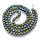 Non-magnetic Synthetic Hematite Beads Strands G-S096-4mm-1-3