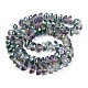 Electroplate Transparent Glass Beads Strands EGLA-N002-37-D02-2