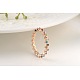 Real 18K Rose Gold Plated Eco-Friendly Alloy Czech Rhinestone Rings RJEW-AA00285-6#-RG-2
