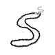 Conjunto de collares de gargantilla de pareja en blanco y negro NJEW-JN04224-3