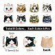 SUNNYCLUE 1 Box 8 Style 48Pcs Enamel Cat Charms Animal Charm Bulk Alloy Cats Head Pet Charm for Jewellery Making Charms Supplies Accessories DIY Necklace Bracelet Earring Craft Women Beginners Adults FIND-SC0003-20-2