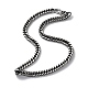 Ion Plating(IP) 304 Stainless Steel Cuban Link Chain Necklace NJEW-P288-01C-AS-1