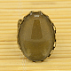 Diy laiton antique en bronze création de bague de garniture  RJEW-MSMC002-11-2