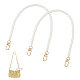 PandaHall Elite 2Pcs Plastic Imitation Pearl Bead Bag Straps FIND-PH0008-18B-1