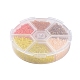 6 color 12/0 cuentas de semillas de vidrio SEED-X0052-03D-2mm-2