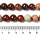 Brins de perles de jaspe en peau de serpent rouge naturel G-H298-A02-04-5