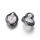 Perlas barrocas naturales perlas cultivadas de agua dulce PEAR-F011-29B-2