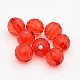 Faceted Round Transparent Acrylic Beads TACR-P053-4mm-25H-1