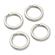 304 Stainless Steel Keychain Clasp Findings STAS-B012-02D-P-1