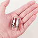 CREATCABIN Mini Urn Small Keepsake Cremation Urns Ashes Holder Miniature Burial Funeral Paw Container Jar Engraving Stainless Steel for Human Ashes Pet Dog Cat 1.57 x 1.18 Inch-Alays in My Heart(Pink) AJEW-CN0001-69A-5