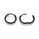 304 Stainless Steel Huggie Hoop Earrings EJEW-G272-02-12mm-B-3
