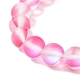 4 stücke 4 farbe synthetische mondstein runde perlen stretch armbänder set BJEW-JB07913-6