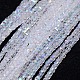 Chapelets de perles en verre électroplaqué EGLA-J028-6x6mm-AB21-1