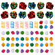 CHGCRAFT 70Pcs 3 Styles Crinkle Balls Playthings Set Include 8Pcs Cat Spring Plaything 12Pcs Aluminizing Crinkle Balls and 50Pcs Sparkle Ball Tinsel Pom Poms Glitter for Kittens to Swat Bite Hunt AJEW-CA0002-01-1