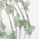 5 boucle puce verte naturelle aventurine bracelets d'emballage perles BJEW-JB02245-2