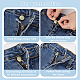 16 pezzo superiore con cerniera in plastica siliconica per jeans e bottoni FIND-FG0002-90-3