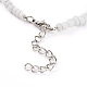 Nuggets ABS Plastic Imitation Pearl Beaded Necklaces NJEW-JN03290-01-3