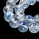 Chapelets de perle en verre transparent peint DGLA-R053-02C-4