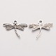 3D Dragonfly Tibetan Style Zinc Alloy Pendants TIBEP-Q033-132-2