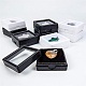 Benecreat 24 unids terciopelo caja de exhibición de piedras preciosas cuadrado diamante gema caja de almacenamiento de joyas caja organizadora con terciopelo en el interior blanco OBOX-BC0001-04-6