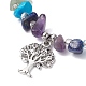 Chakra Natural & Synthetic Gemstone Braided Bead Bracelets BJEW-JB09824-01-2